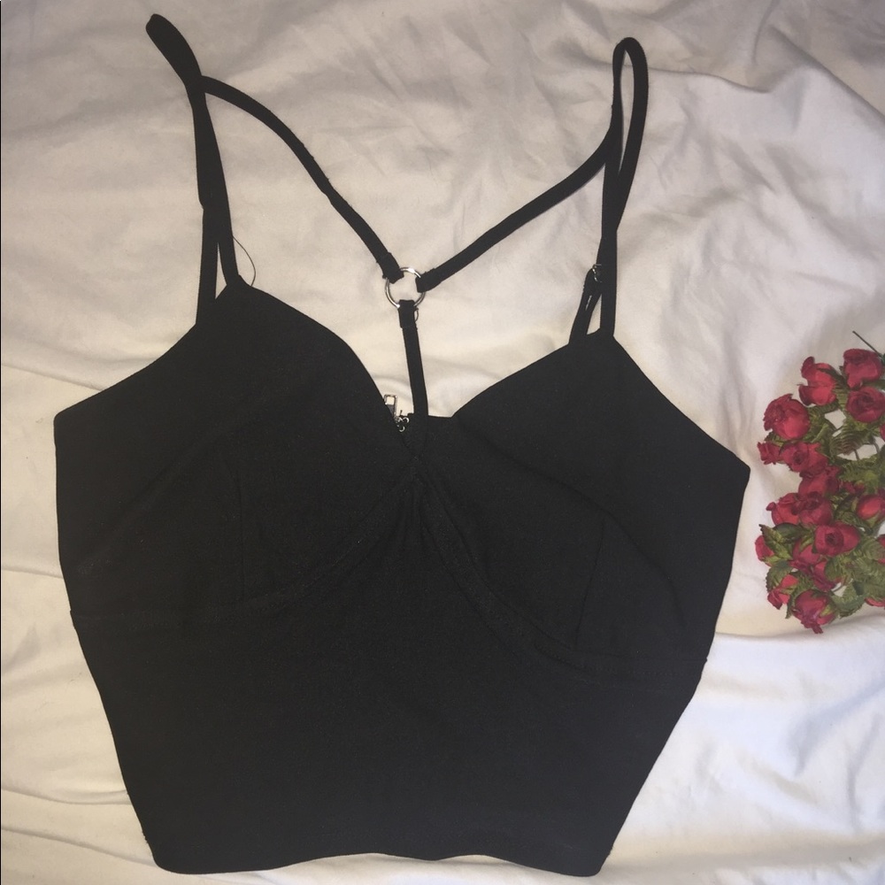 Sexy strappy crop top